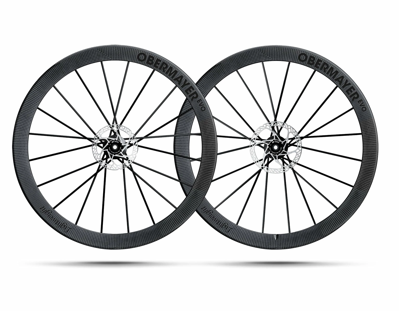 Paire De Roue LIGHTWEIGHT OBERMAYER EVO Disque Tubeless 1 Paire De Roue LIGHTWEIGHT OBERMAYER EVO Disque Tubeless