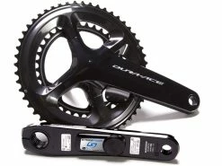 Pédalier SHIMANO DURA-ACE 9100 Avec Capteur De Puissance DOUBLE STAGES CYCLING (étoile Droite, Manivelle Gauche & Plateaux)
