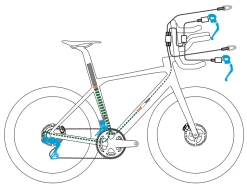 Groupe CLM Triathlon SHIMANO DURA-ACE Di2 9270 12v -Pas Cher Vélo Magasin ShemaConfigurationShimanoCLM2