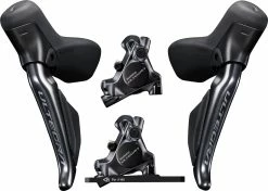 Paire De Leviers 2x12v Shimano Ultegra ST-R8170 Avec étriers BR-R8170 Et Durites